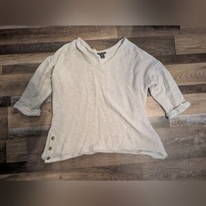 Robert Louis Cream Sweater with Button Detail